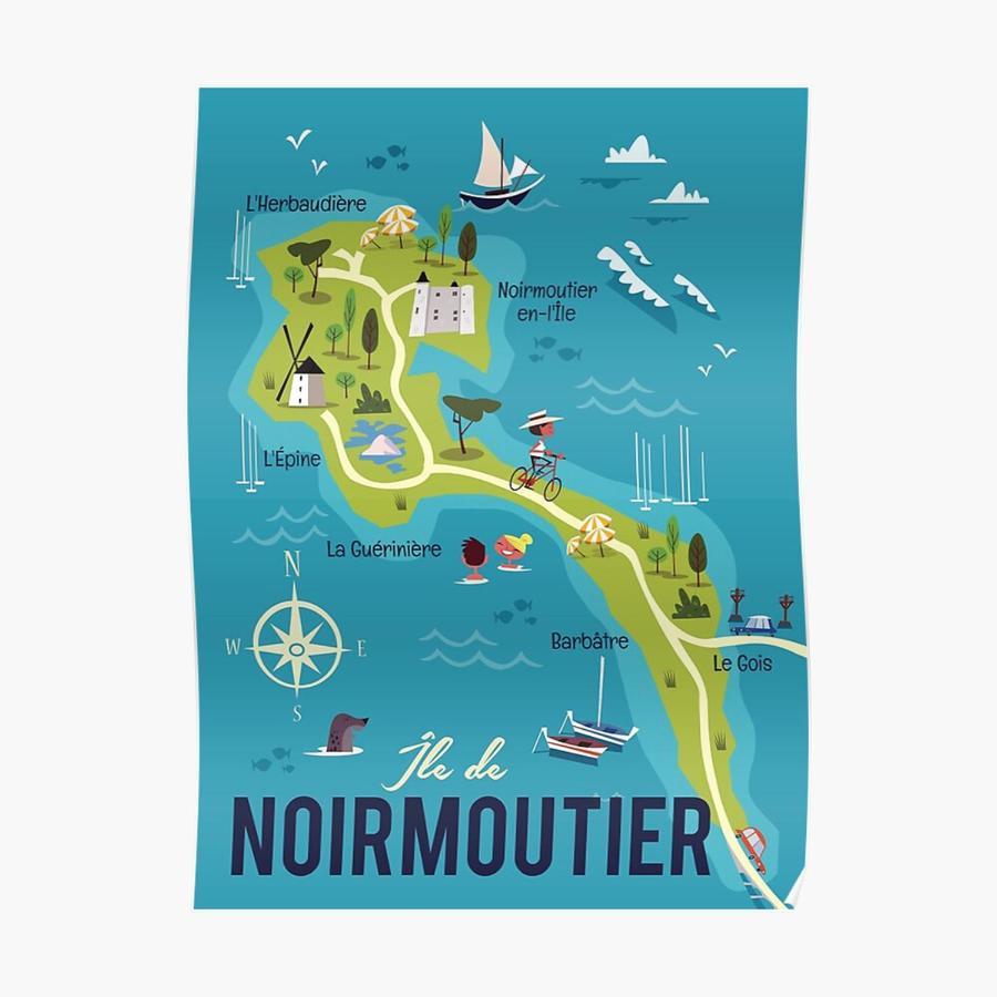 Maison Bord de mer à Noirmoutier Barbâtre Extérieur photo